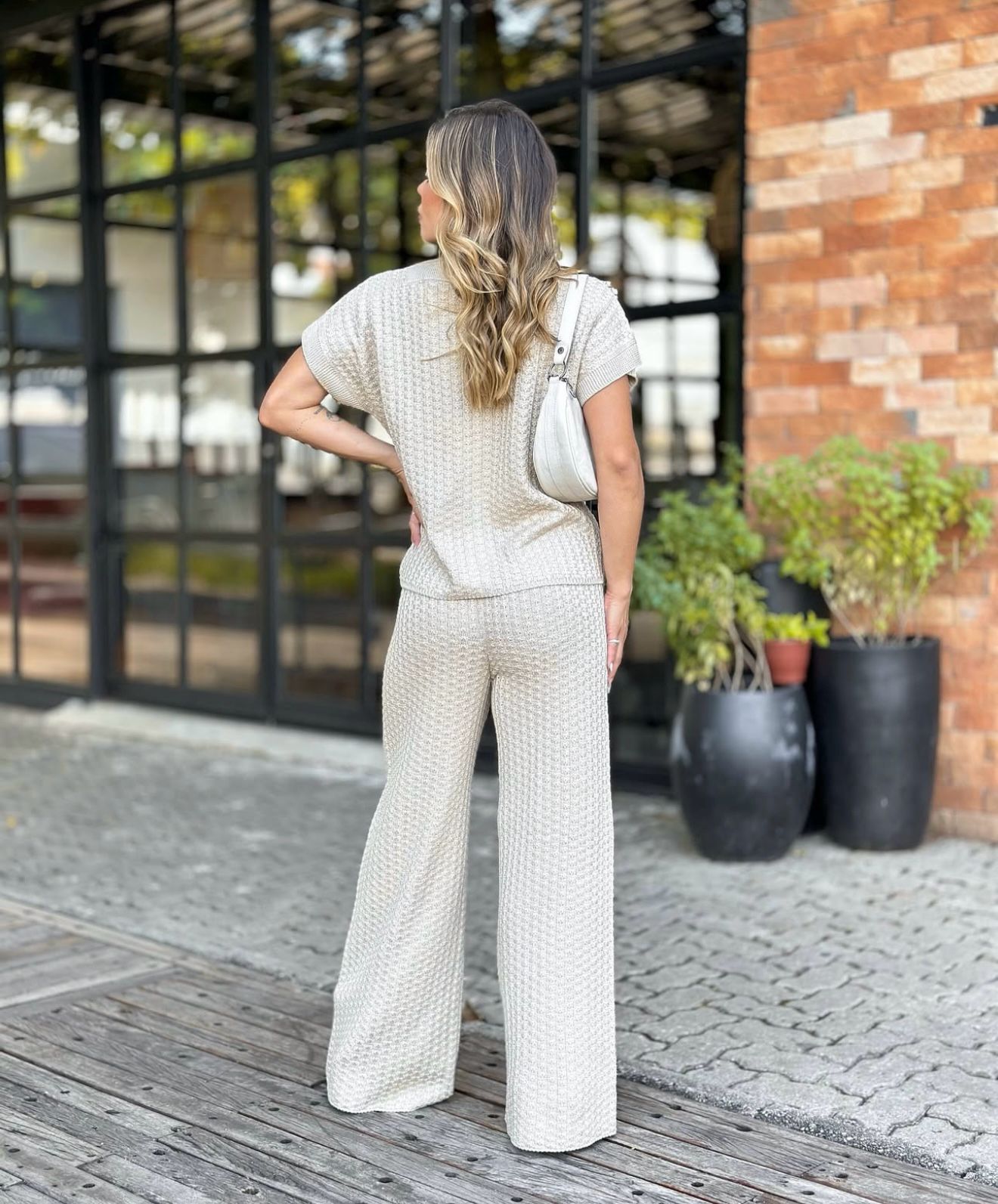 Conjunto tricot - tam unico