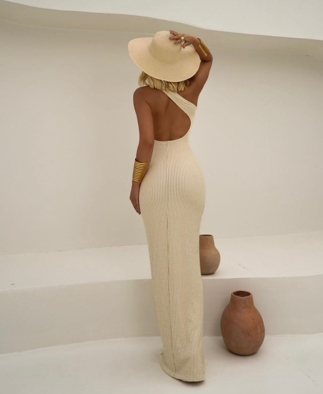 Vestido Fivela ombro - tam único