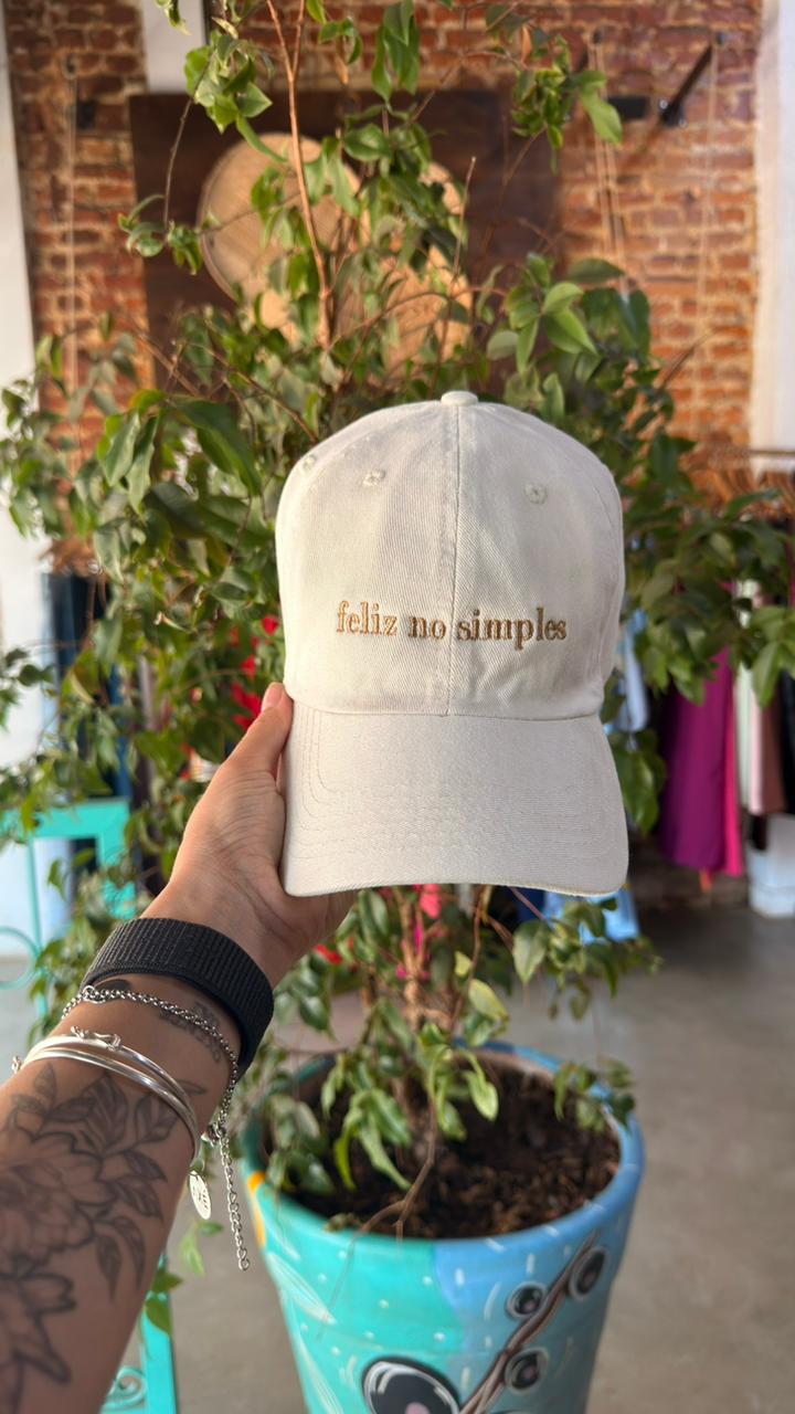 Boné Feliz no Simples - Frete Grátis