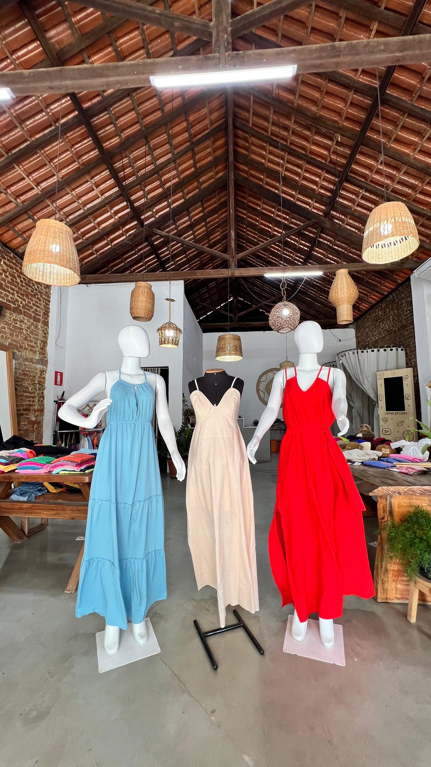 Vestido Longo Alça Dupla