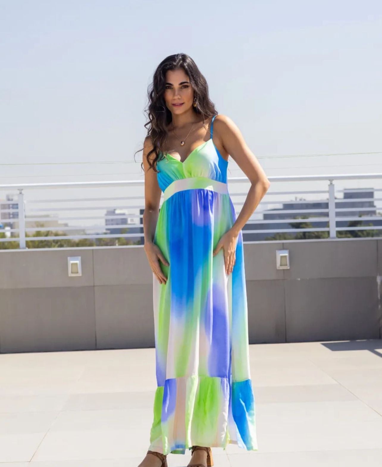 Vestido Degradê Azul - tam G