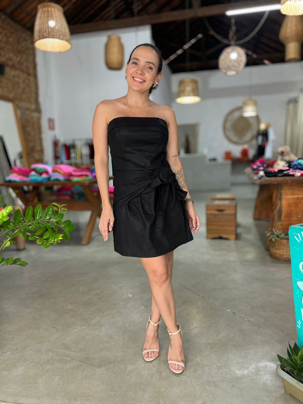 Vestido sem alça - tam M