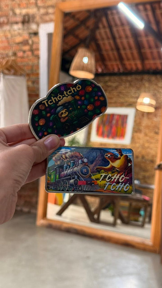 Imã de geladeira - Placa metal TchóTchó