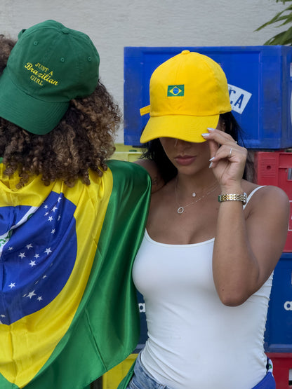 Boné Bandeira do Brasil mini amarelo - foto 2 - Amarjori