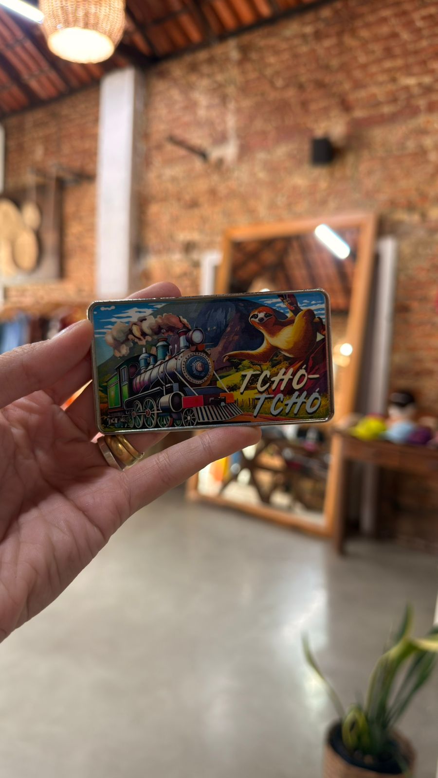 Imã de geladeira - Placa metal TchóTchó