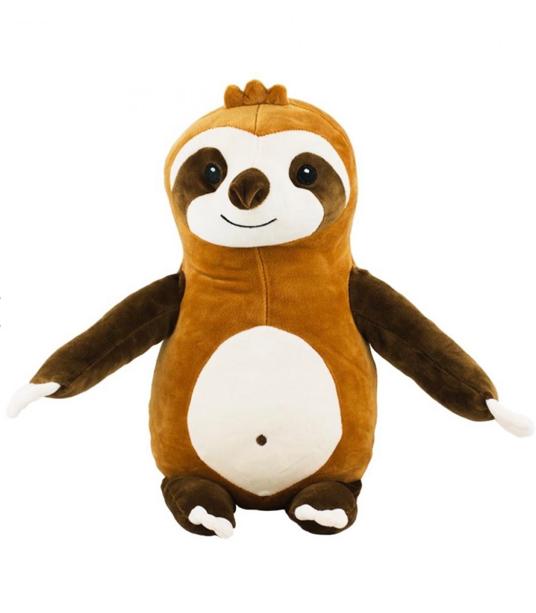 Bicho preguiça pelúcia - braços alongados