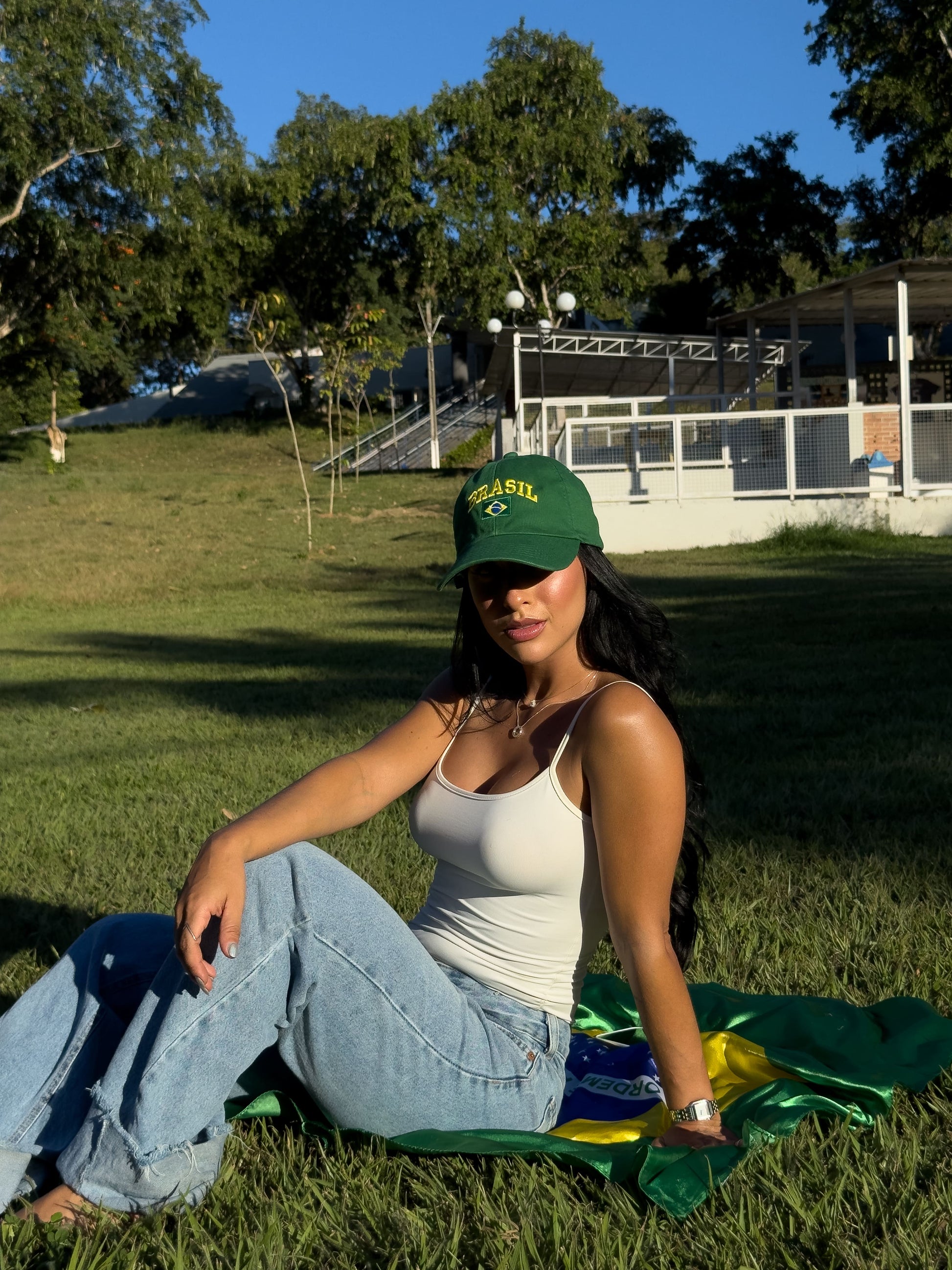 Boné Bandeira do Brasil verde - foto 5 - Amarjori
