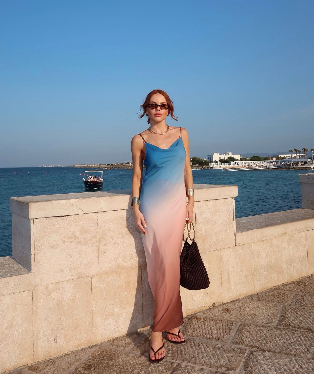 Vestido alça degradê