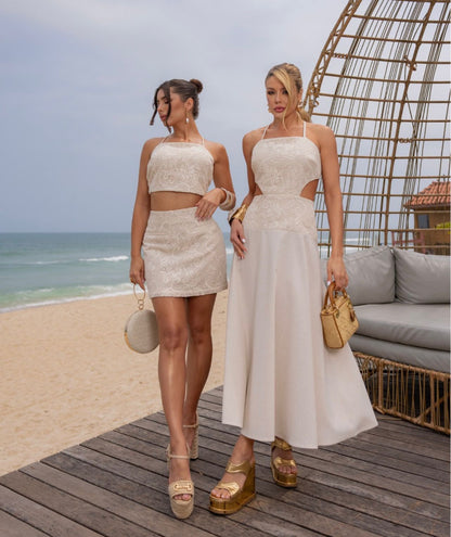 Conjunto Areia - tam M