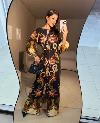 Vestido longo estampas - Tam M