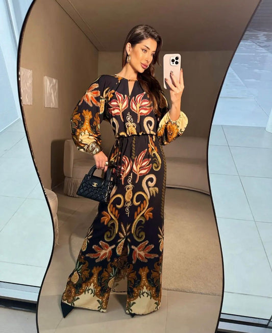 Vestido longo estampas - Tam M