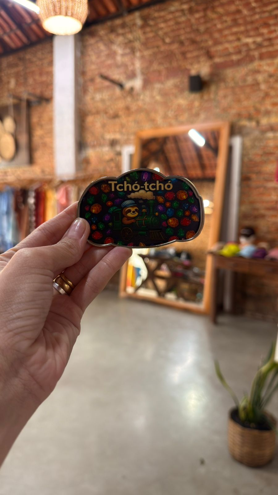 Imã de geladeira - Placa metal TchóTchó