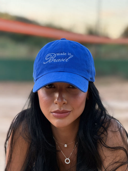 Boné Made in Brasil azul bordado - Amarjori