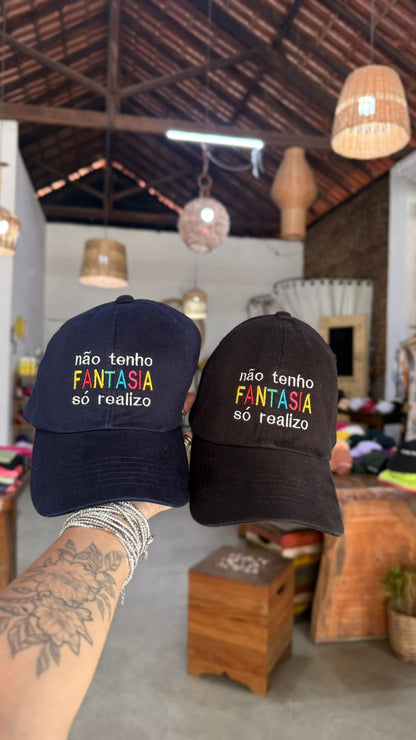 Boné não uso fantasia