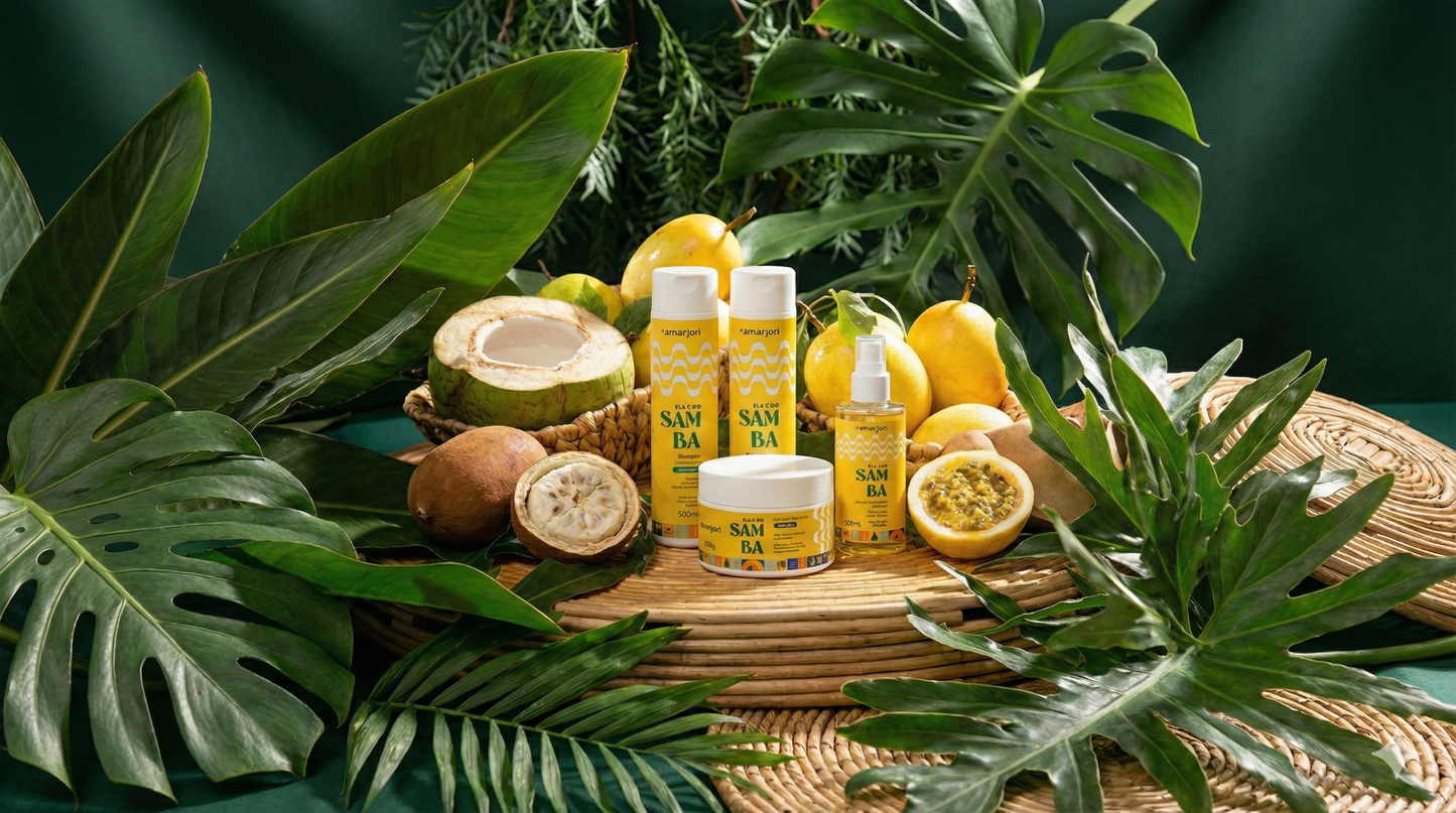 CONDICIONADOR HIDRATANTE ELA É DO SAMBA AMARJORI ANTI FRIZZ 300mL