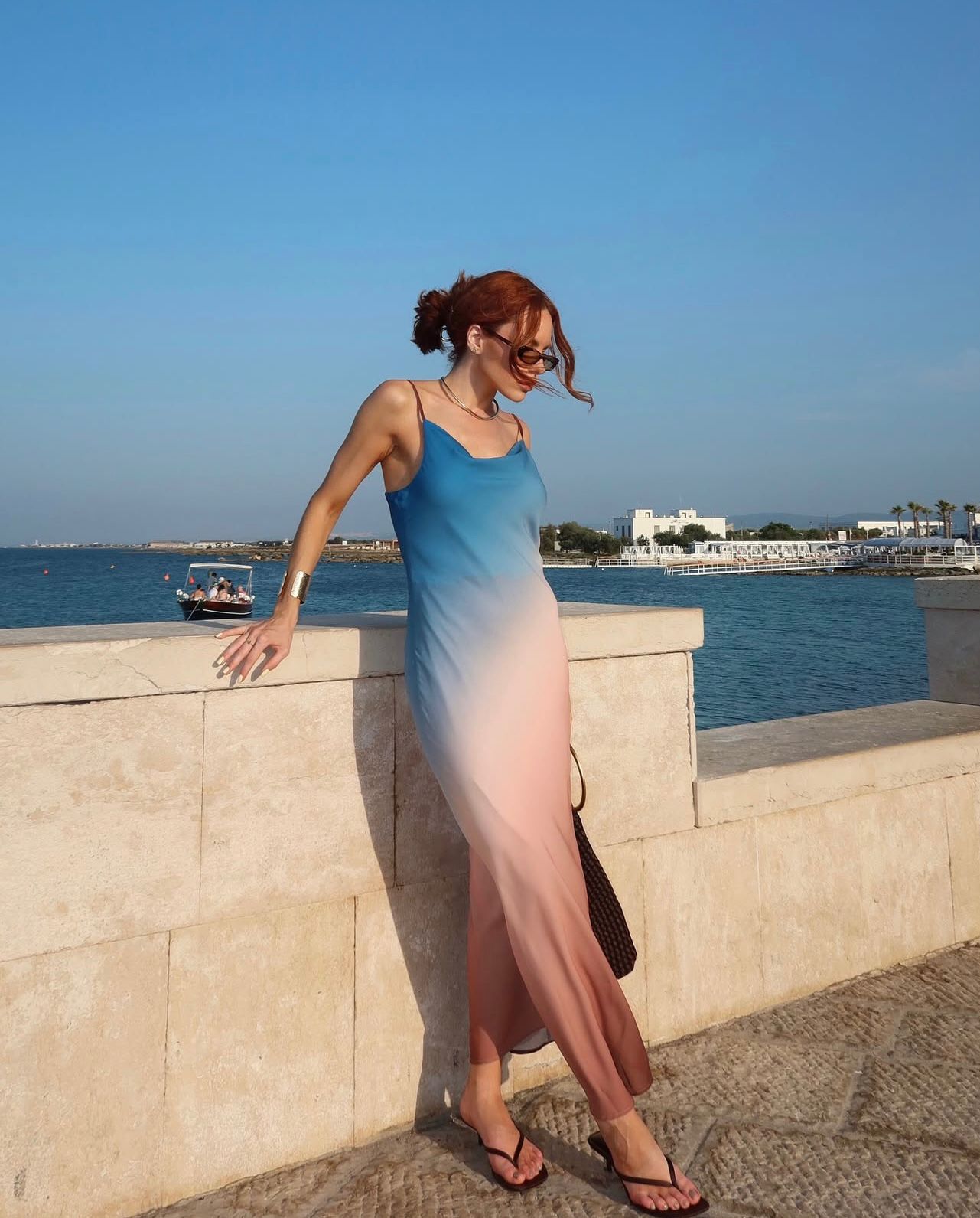 Vestido alça degradê