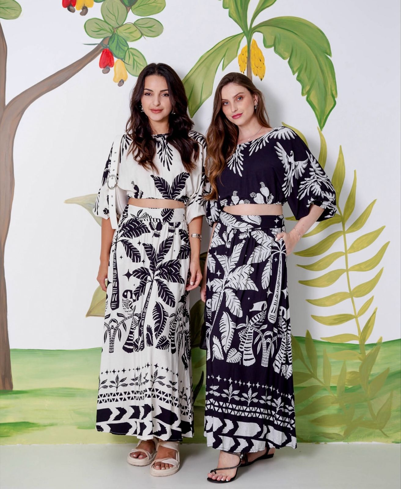 Conjunto Estampa P&B