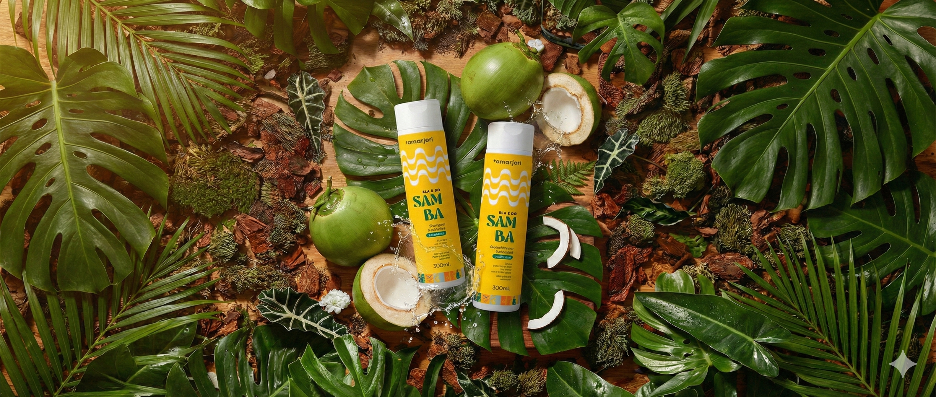 Kit Ela é do Samba Anti Frizz Amarjori Sh, Cond, Mas e Sérum